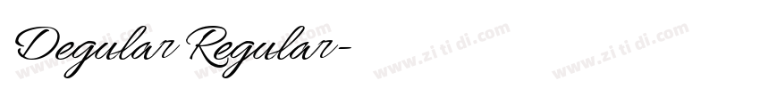 Degular Regular字体转换
